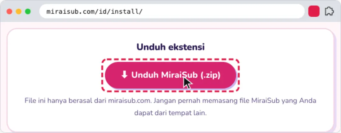 Langkah: Unduh file ZIP