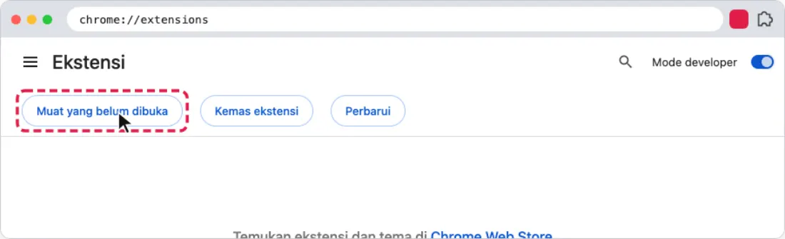 Langkah: Klik “Muat yang belum dikemas”